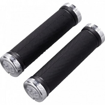 Empuñadura Reverse R-Shock Lock On Ø31mm x 130mm Negro-Plata para MTB - 1