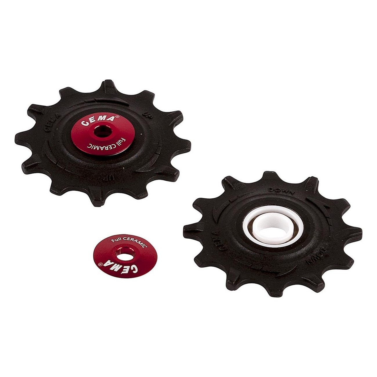 Poulies en céramique Sram XX1/XO1 - Compatibles 10/11s - Noir - 2