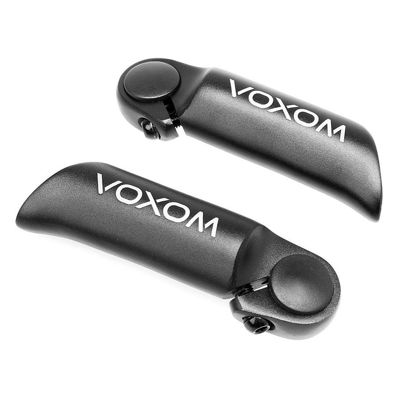 Voxom BE1 Black Aluminum Handlebar Extensions 96mm - Ergonomic Pair - 1