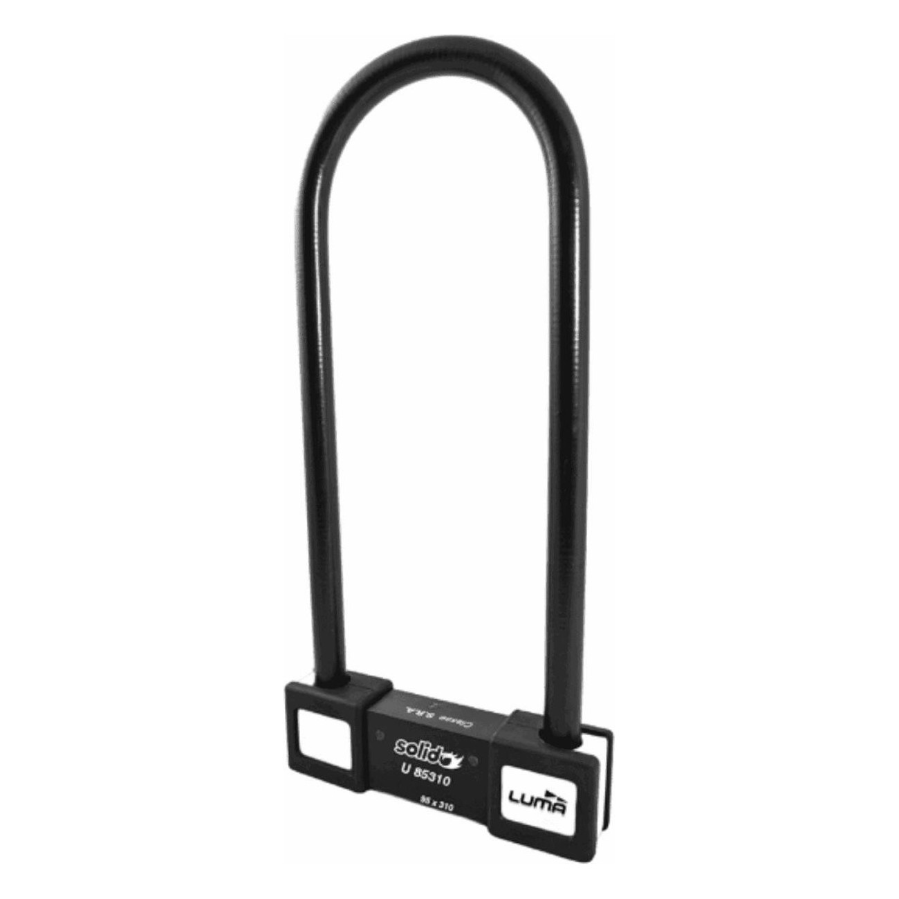 Luma Solid U Shackle Lock 120x230 mm - Security for Two Wheels - 1