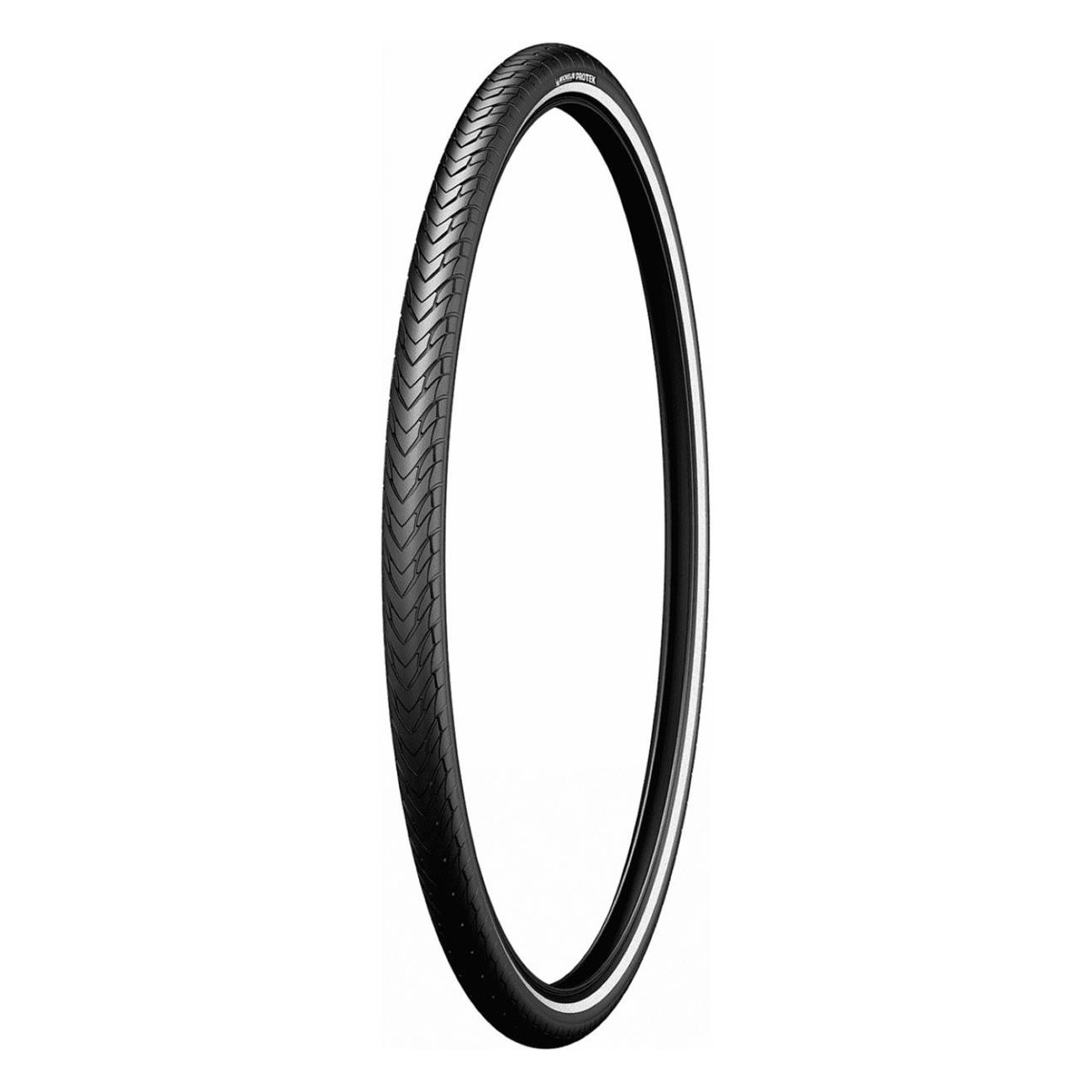 700x40 Protek Black Reflex Tire for City and Trekking with Puncture Protection - 1