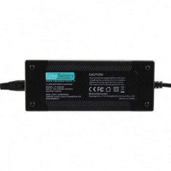 Chargeur 36V pour batteries lithium avec adaptateurs DC/XLR et DC/RCA - 1