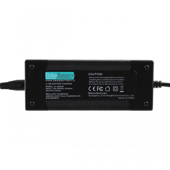 Cargador 36V para Baterías de Litio con Adaptadores DC/XLR y DC/RCA - 1