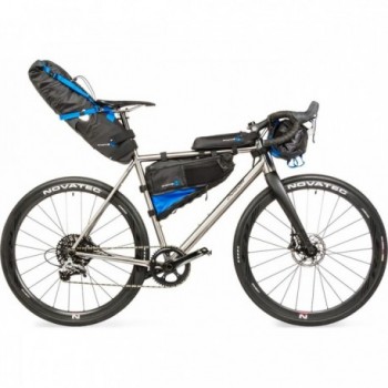 M-Wave Wasserdichte Tasche für Oberrohr Fahrrad 0,75L Schwarz mit Reflektor - 3