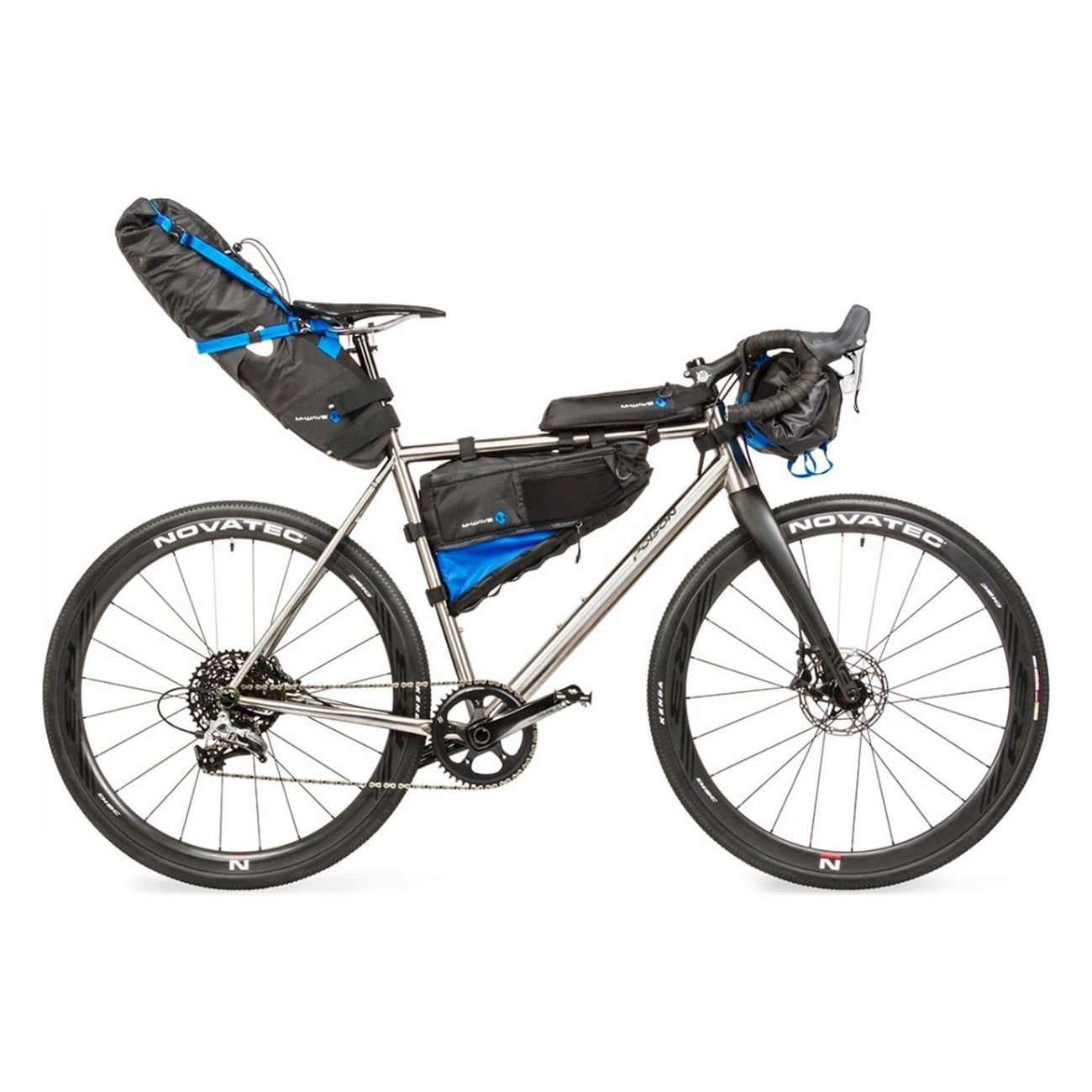 M-Wave Wasserdichte Tasche für Oberrohr Fahrrad 0,75L Schwarz mit Reflektor - 3