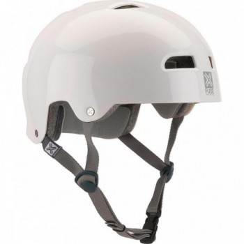 Casco Fuse Alpha Icon Bianco Lucido Taglia L-XL con Guscio in ABS e Schiuma EPS - 1 - Caschi - 4055822054041