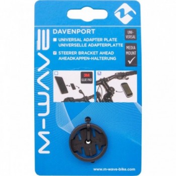 Soporte de manillar Davenport Ahead Negro para Garmin 1-1/8'' - 3