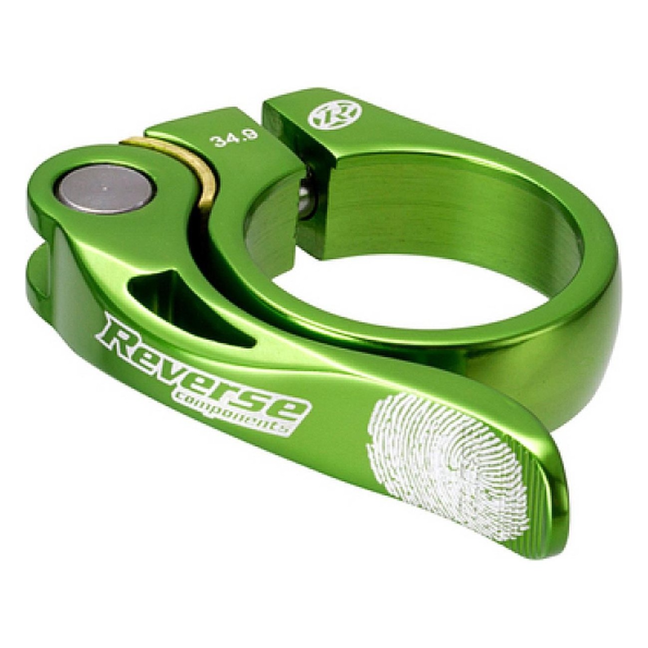 Morsetto Sella Reverse Long Life Ø34,9mm Verde con Piastra di Bloccaggio in Ottone - 1 - Altro - 4717480150823