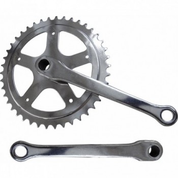 1V 42T 170mm Silver Crankset with Steel Arm MVTEK - 1