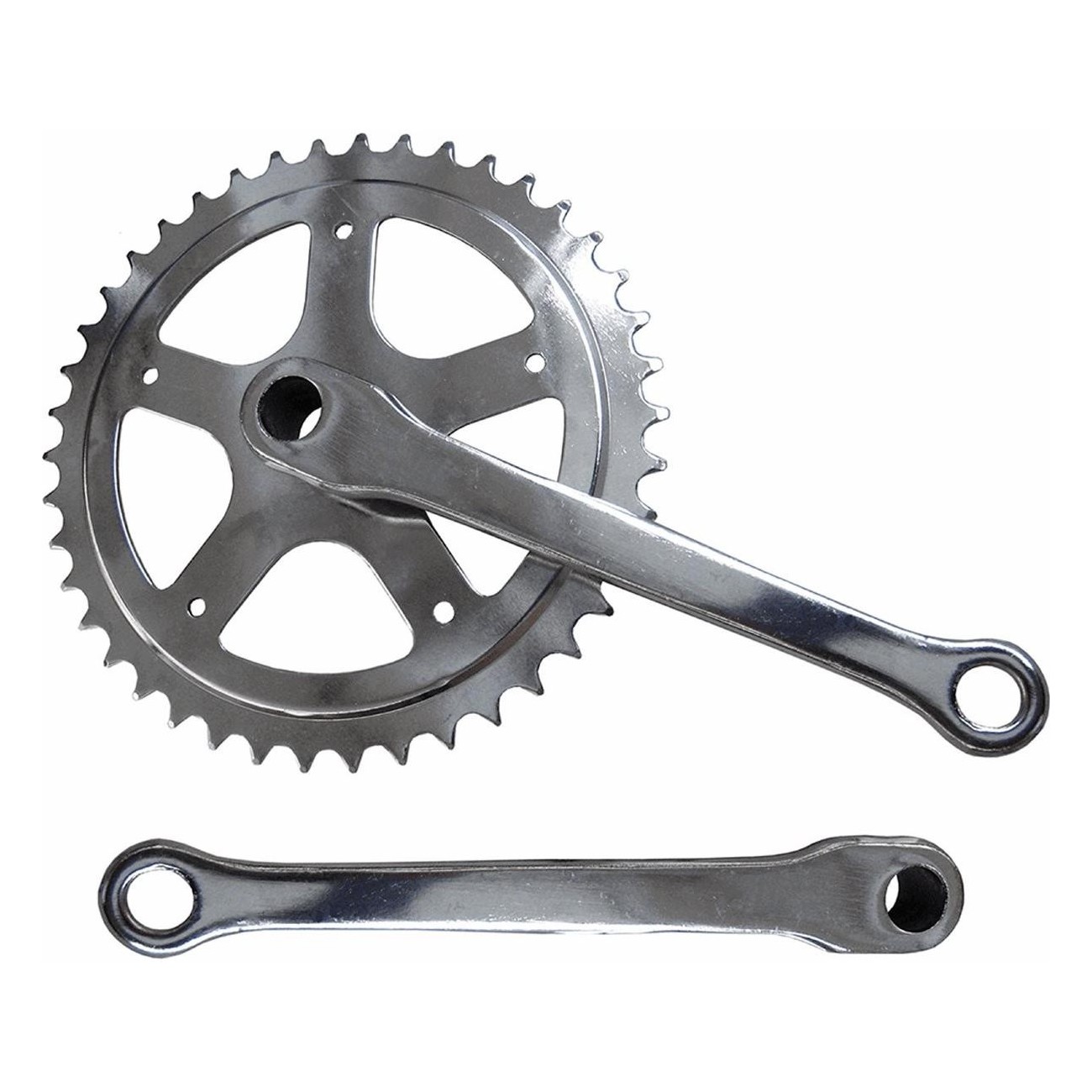 1V 42T 170mm Silver Crankset with Steel Arm MVTEK - 1