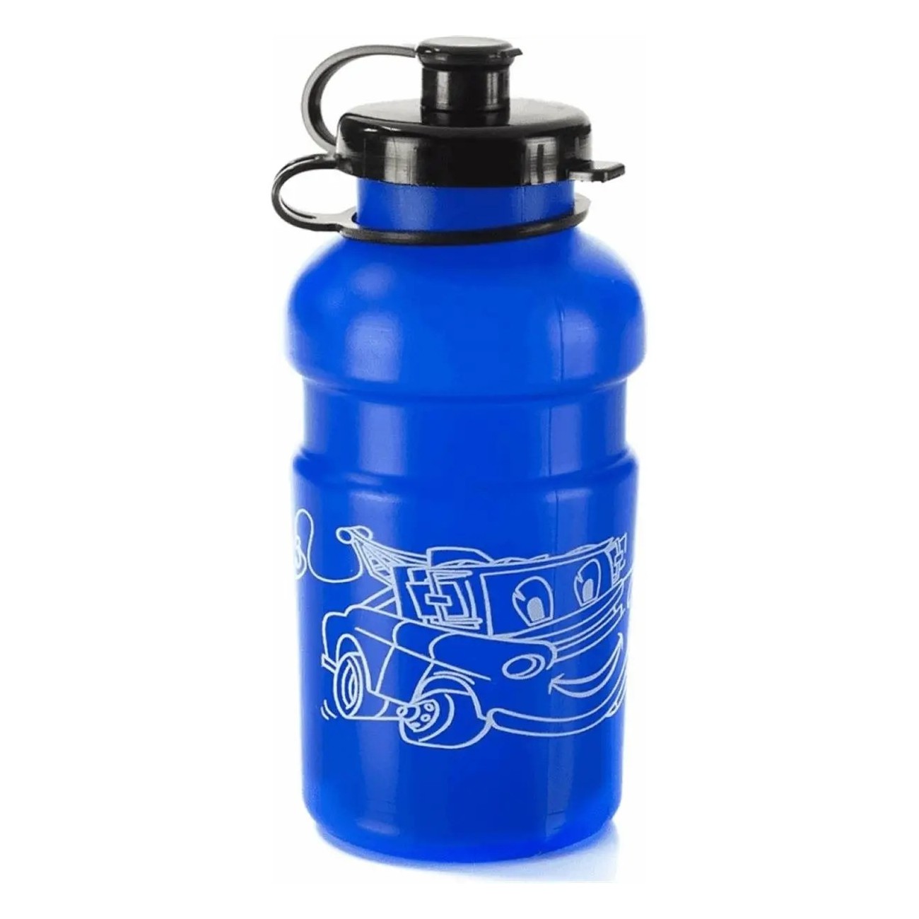 Blaue Kindertrinkflasche 300ml aus Polyethylen, leicht und tragbar - 1