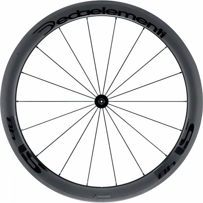 Deda SL48C Front Wheel 28x48mm Carbon Tubeless 18 Spokes Caliper Brake - 1