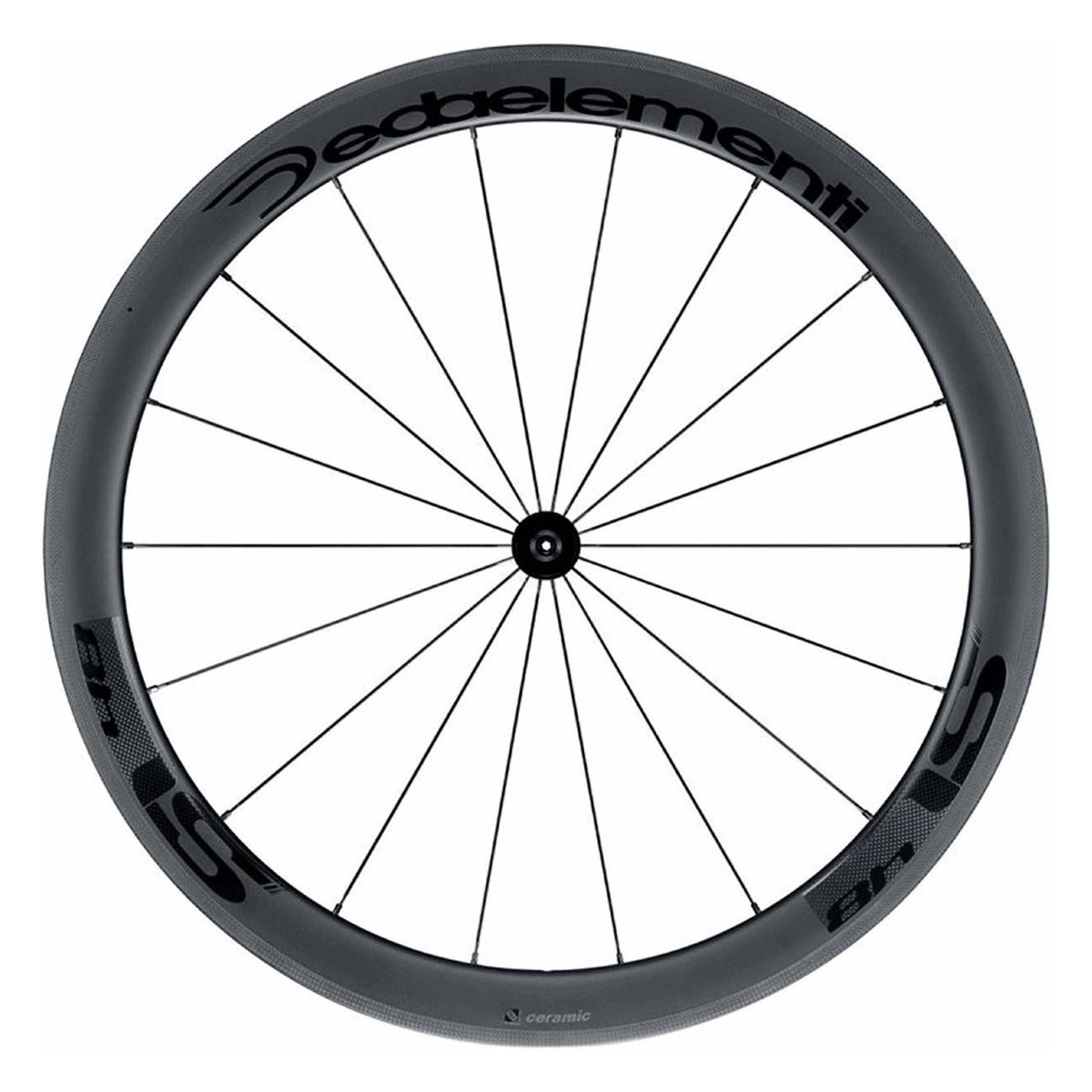 Roues Avant Deda SL48C 28x48mm Carbone Tubeless 18 Rayons Freins Caliper - 1