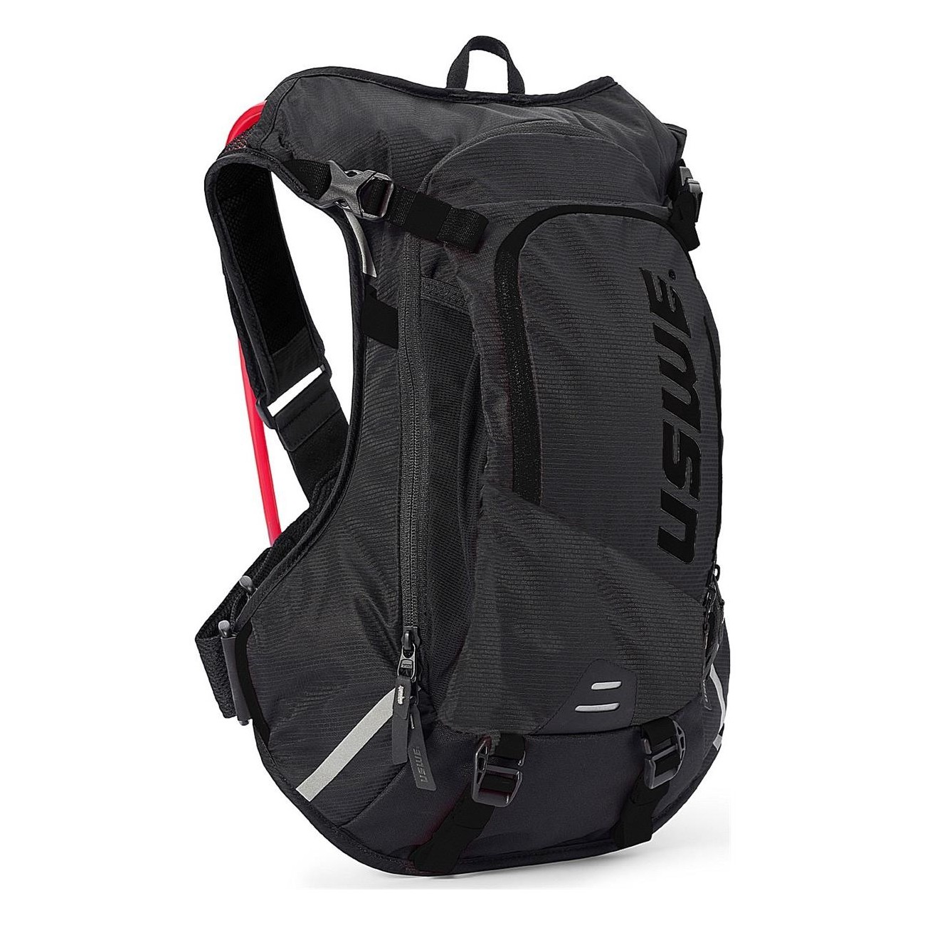 USWE MTB Hydro 12L Black Hydration Backpack with No Dancing Monkey System - 1