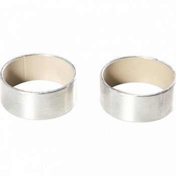 32mm Lower Bushing for Sram - 2 Pieces Aluminum Silver, 15mm Height - 1