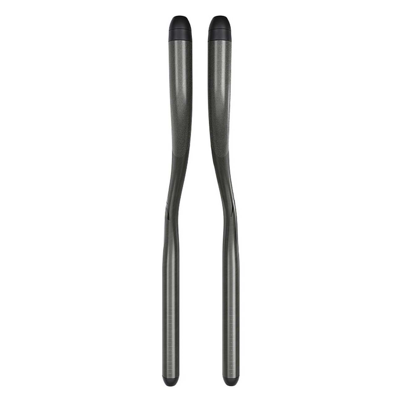 Extensions Vuka Carbon Evo 70 en carbone, 38cm, noir mat - Aérodynamique et confort pour vélo - 1