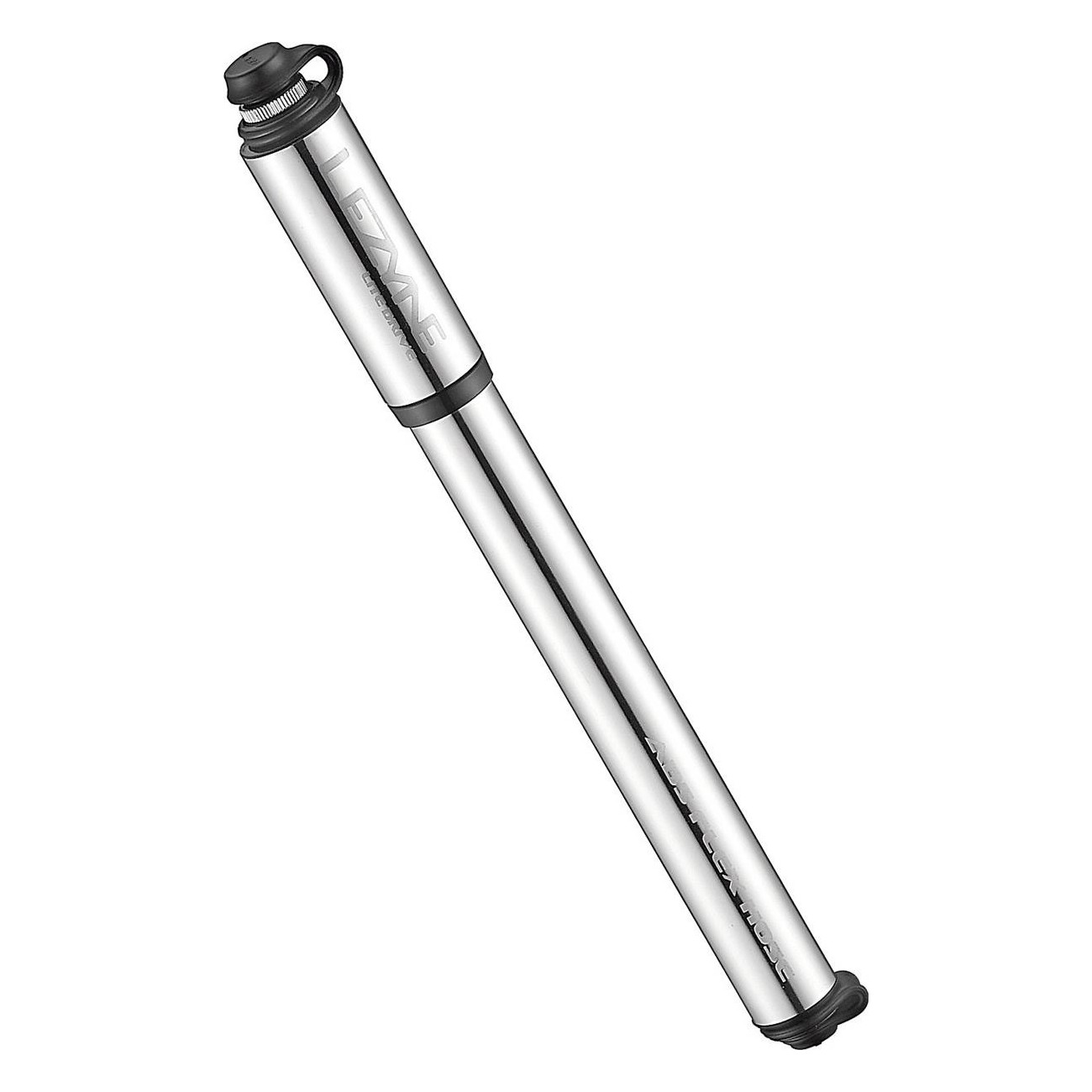 Lezyne CNC Lite Drive Medium Hand Pump Silver - High Pressure, Lightweight - 1