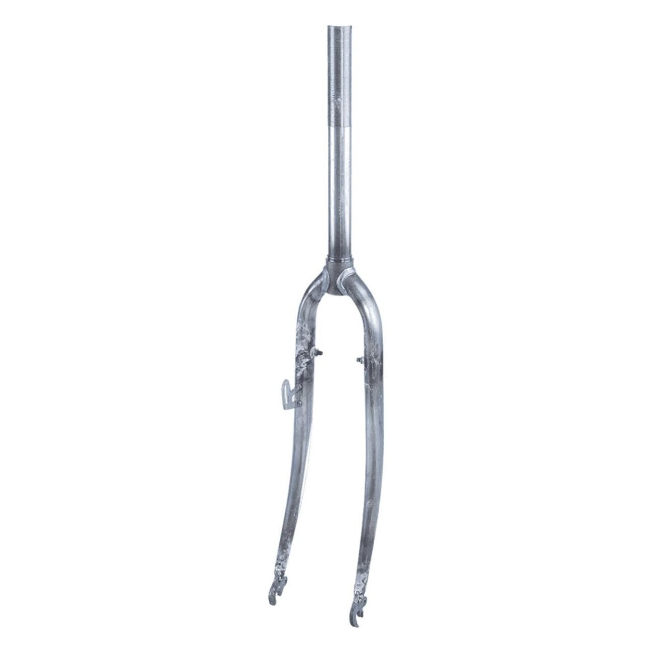 Rigid Fork for Women's Bike 26' in Raw Steel, Diameter 22 mm, Length 250 mm - 1