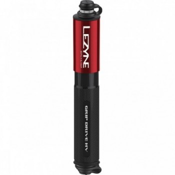 Lezyne Grip Drive HV Hand Pump Red, Compact and Efficient for Bikes - 1