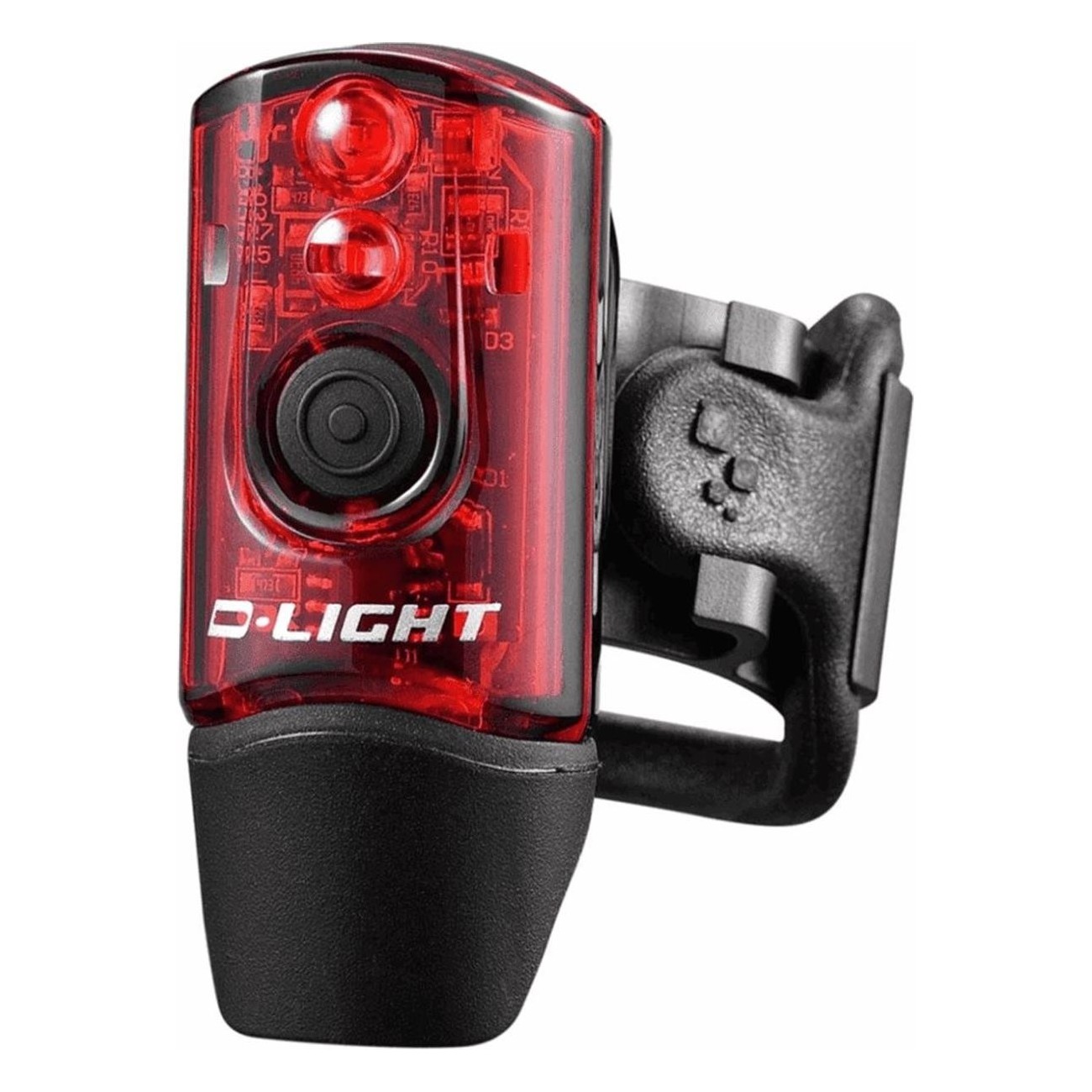 USB wiederaufladbares Rücklicht D-Light CG-214R LED mit 4 Funktionen für Fahrrad - 1