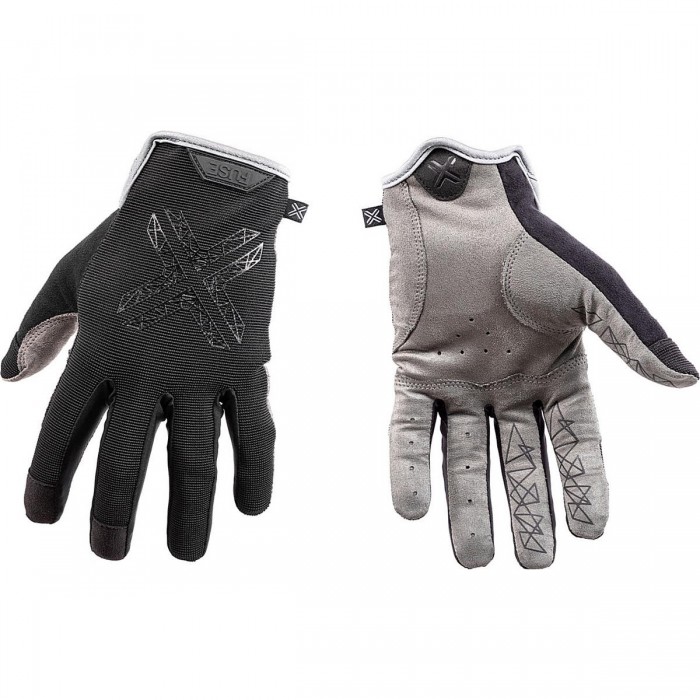 Fuse Stealth Gloves Black Size M - Grip and Comfort for Cyclists - 1