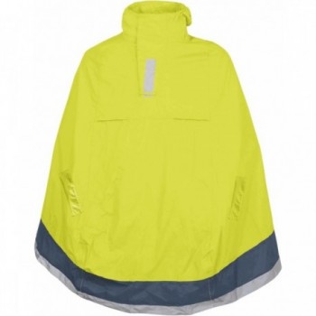 Fluorescent Yellow S-M Ergonomic Compact Rain Poncho for Biking - 1