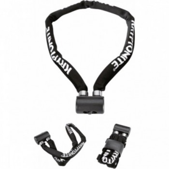 Cadena Keeper 695 de Acero Templado 6mm, 950mm con Llave, Color Negro - Seguridad para Bicicleta - 1