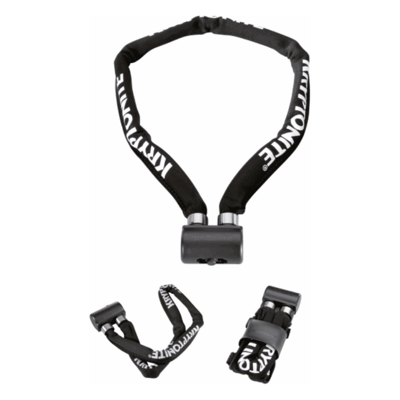 Cadena Keeper 695 de Acero Templado 6mm, 950mm con Llave, Color Negro - Seguridad para Bicicleta - 1