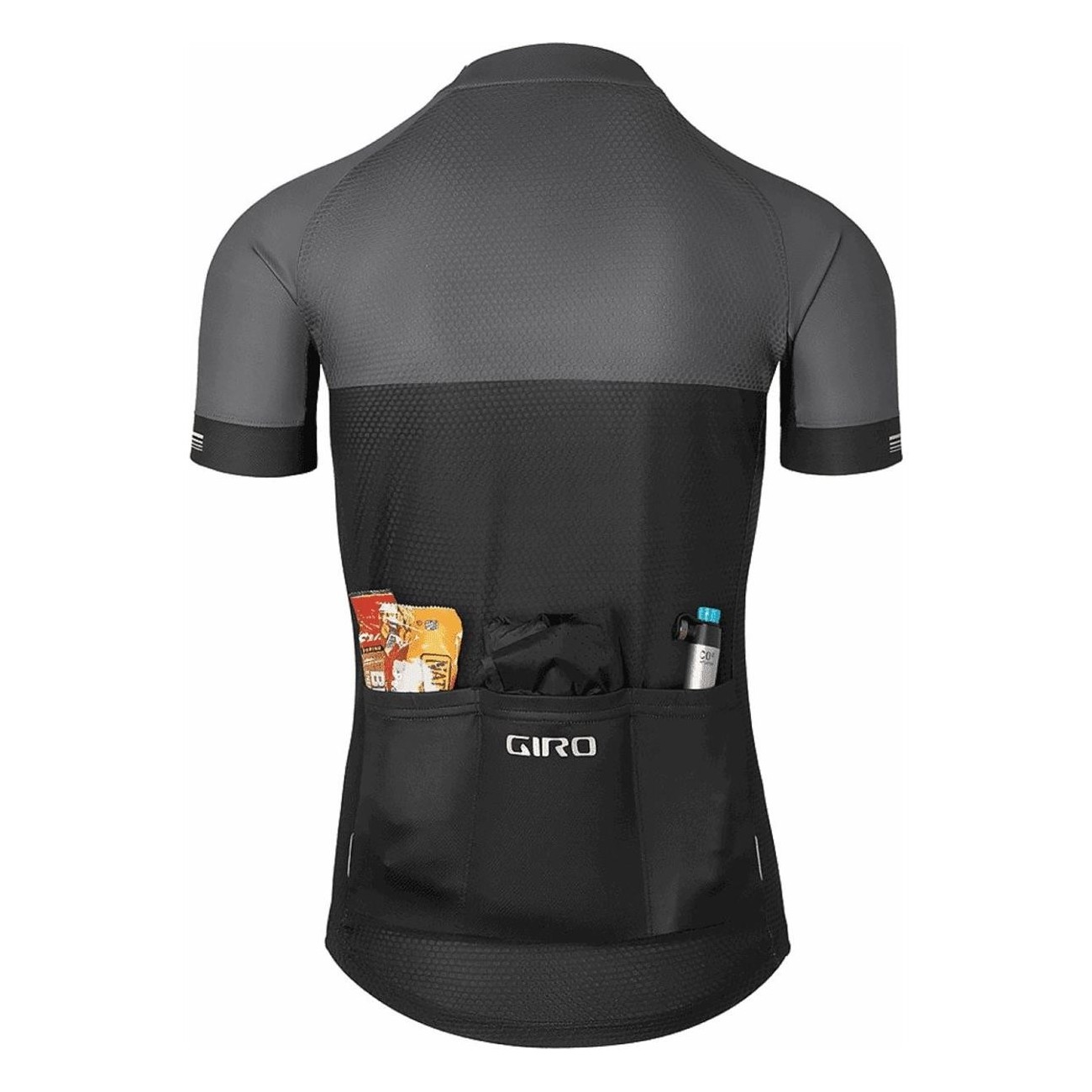 Camiseta de Ciclismo Verano Chrono Jersey Negro/Gris Talla S - 4