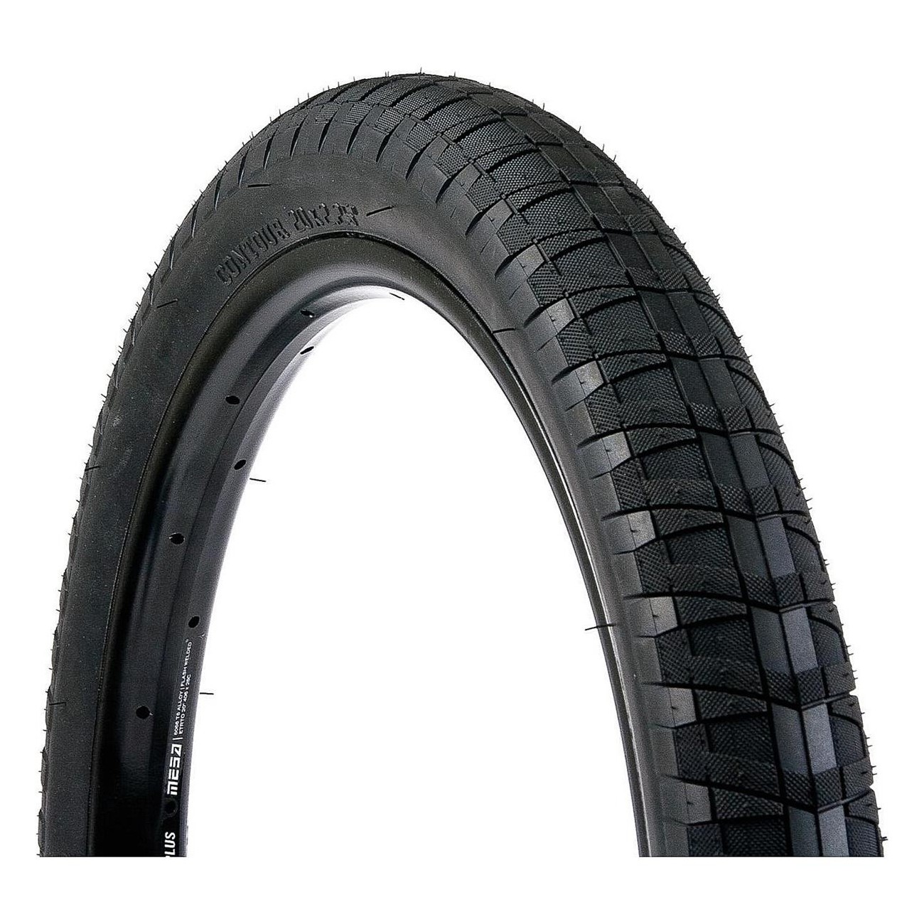 Salt Contour 18 x 2.35 Black BMX Tire with Tread Design for Superior Grip - 1