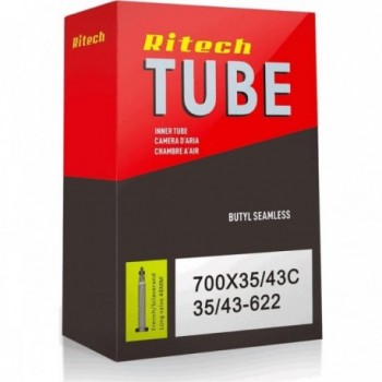 Ritech 28' Inner Tube 700x35/43 with 48mm Presta Valve - Reliable for Bikes - 1