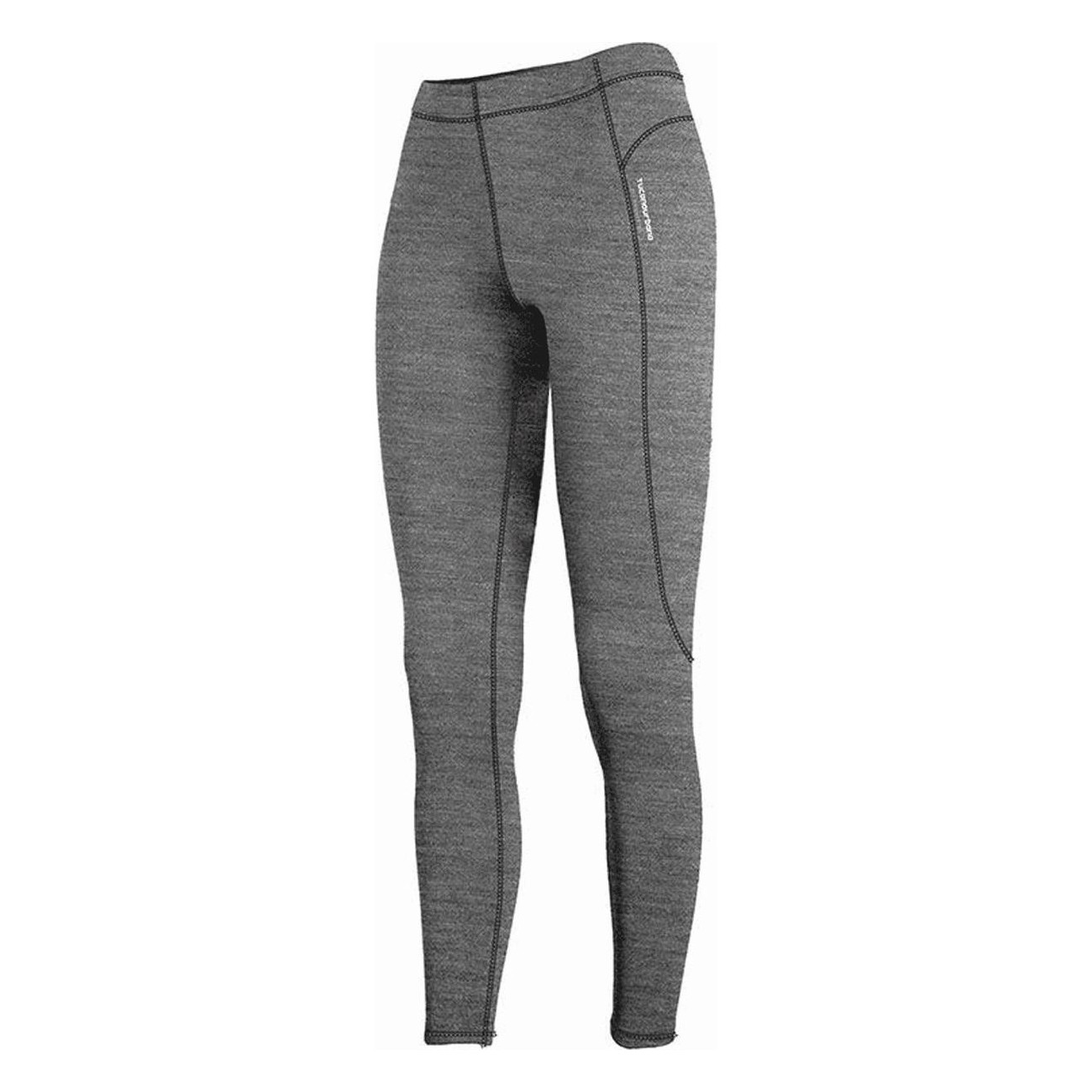 Pantalon Intime Thermique en Laine Mérinos Gris Mélangé - Taille S - 1