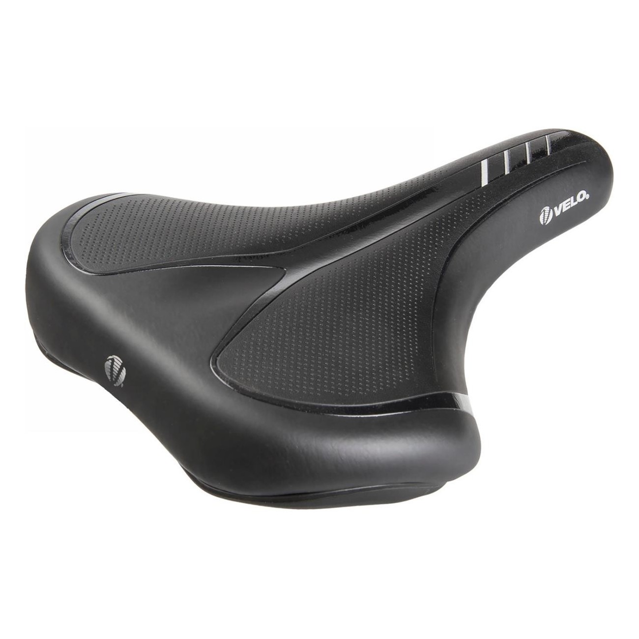 Selle de Trekking Velo Fit Traveller XXL 263x205 mm Noir/Argent - Zone de Confort - 1