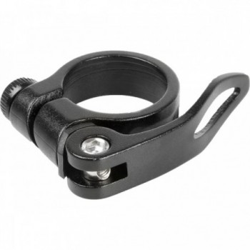 Collier de Selle 31,8 mm en Aluminium Noir Anodisé avec Détachement Rapide - 1