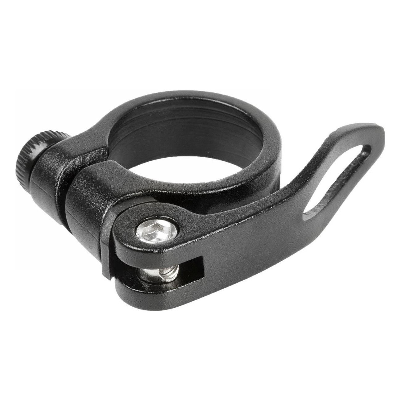 Abrazadera para Tubo de Silla 31,8 mm de Aluminio Negro Anodizado - 1