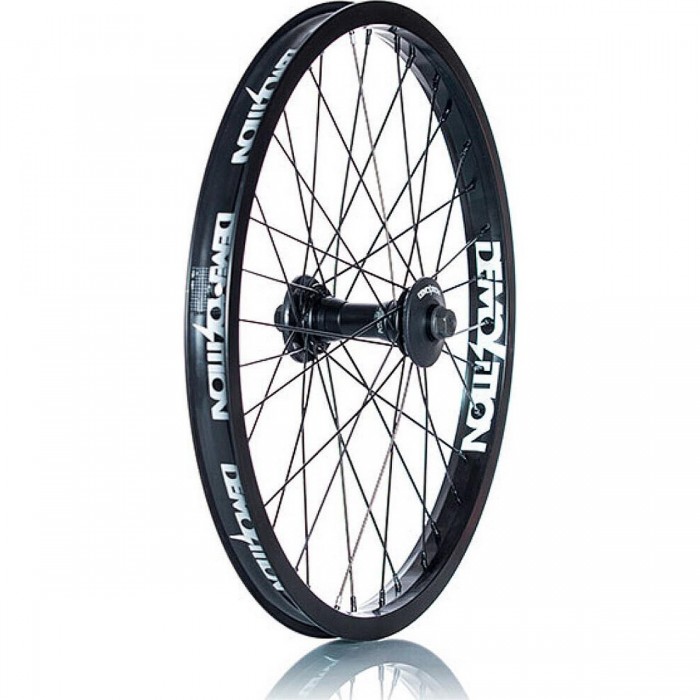 Pro Black Demolition Front Wheel with Whistler Pro Hub and 18'' Zero Rim - 1