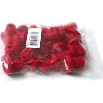 Paquete de Recarga Odi BMX End Plug Rojo - 20 Piezas de Plástico - 1