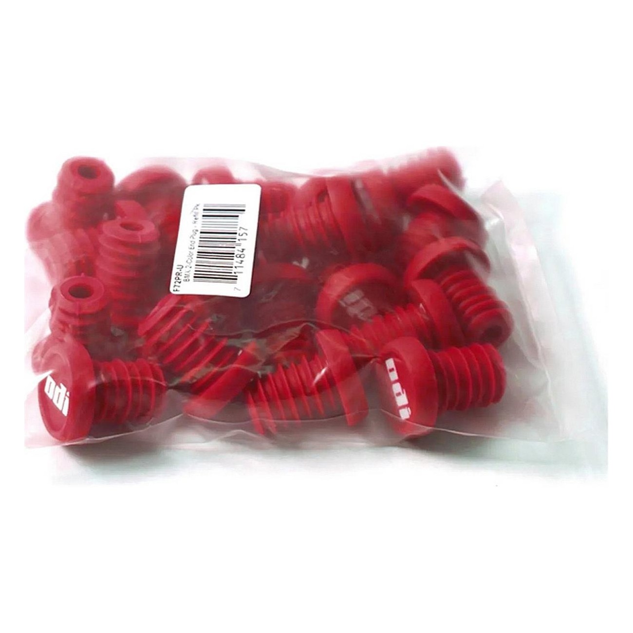 Pacchetto di Ricarica Odi BMX End Plug Rosso - 20 Pezzi in Plastica - 1 - Tappi manubrio - 0711484157806