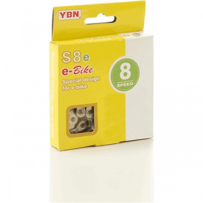 YBN S8E Reinforced Chain for E-bike 8 Speed - 136 Links - 1