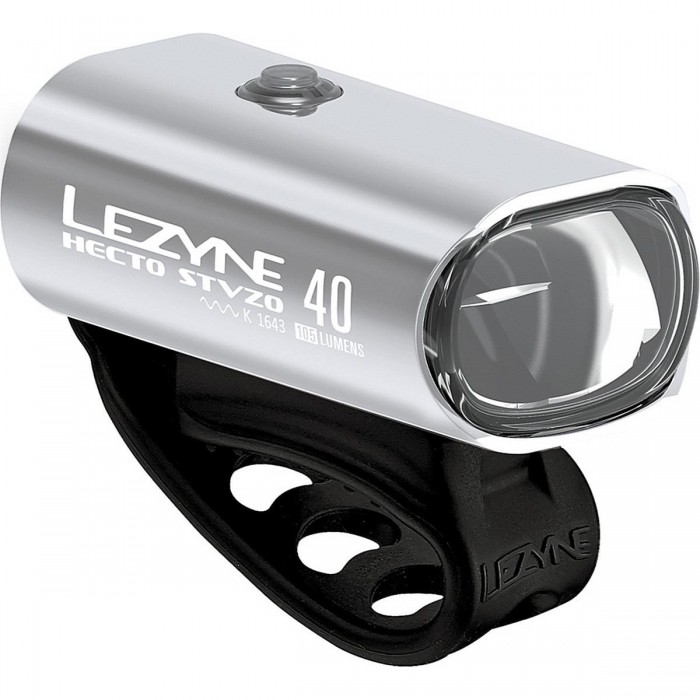 Phare LED Hecto Drive 40 StVZO Argent - Sécurité et Visibilité pour Vélo - 1