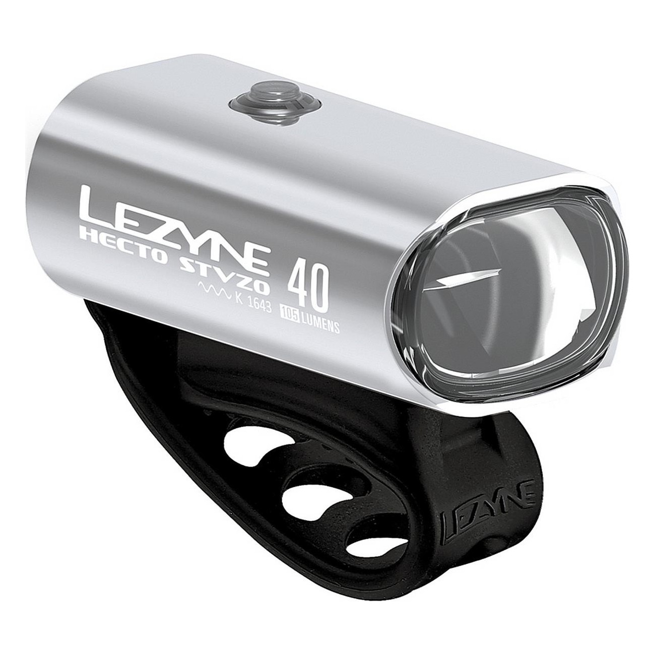 Phare LED Hecto Drive 40 StVZO Argent - Sécurité et Visibilité pour Vélo - 1