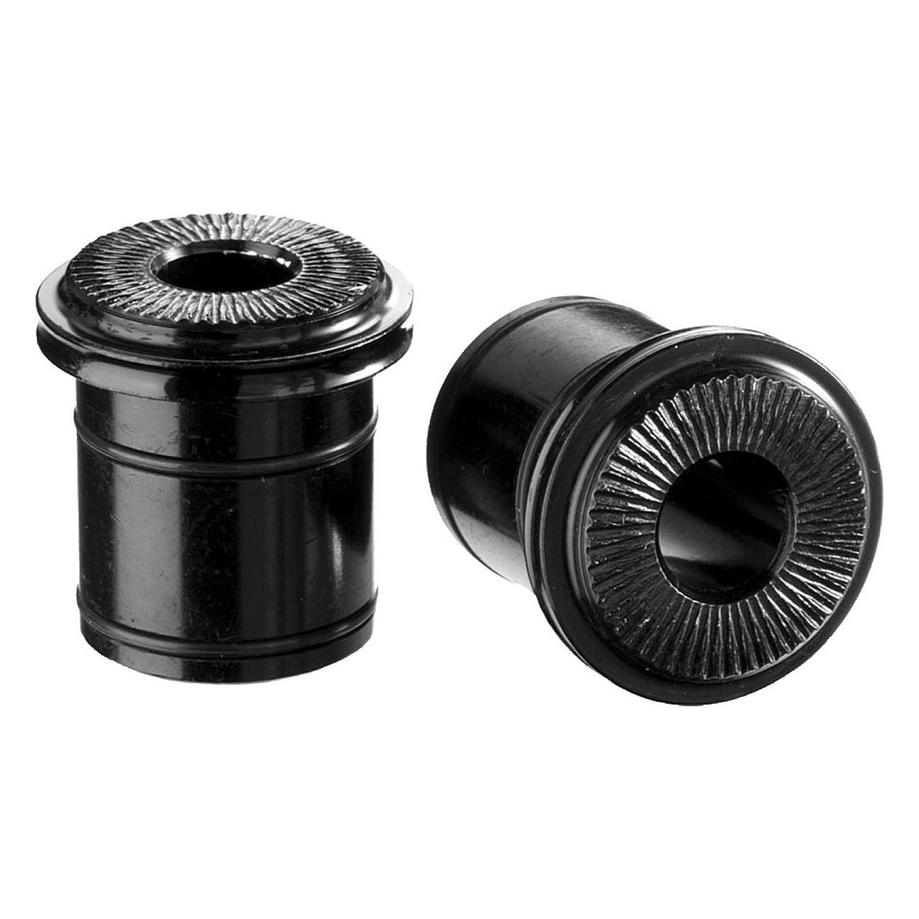 Set de adaptadores inversos para buje delantero 9 mm QR en aluminio negro - 1