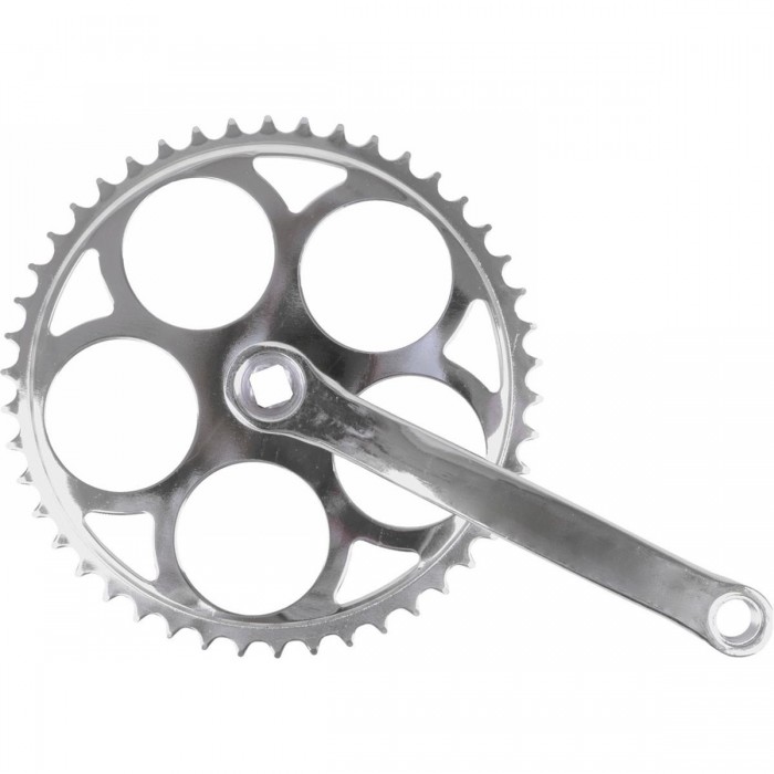 Chrome Steel Crankset 1 Speed 170 mm 46T JIS for Square Axle - 1