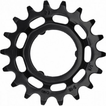 Shimano 18T 1/8 Steel Chrome Plated Sprocket for E-Bike 1V - 1