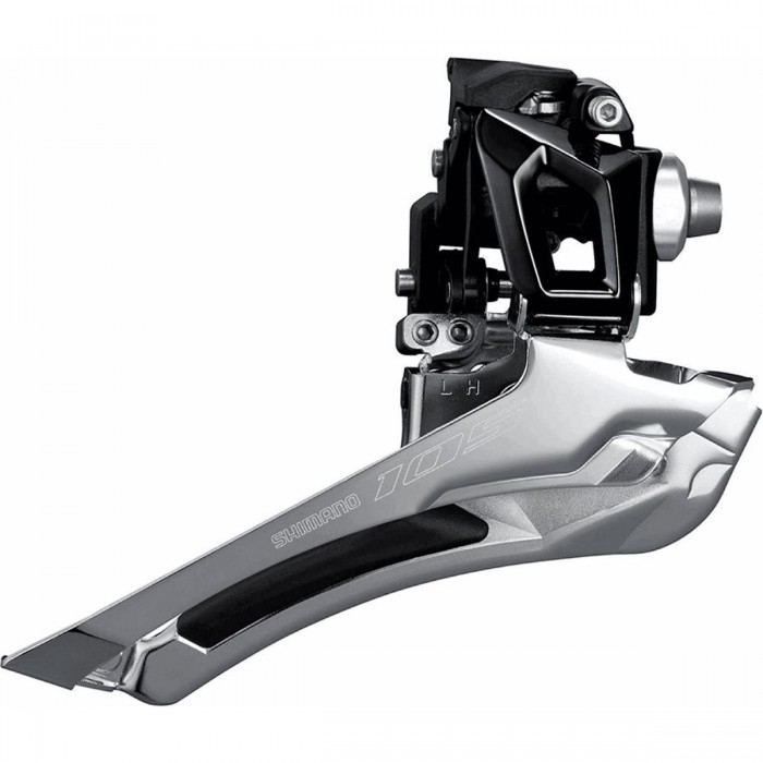 Shimano 105 R7000 2x11V Derailleur, Weld-On, Downpull, Black/Silver - 1