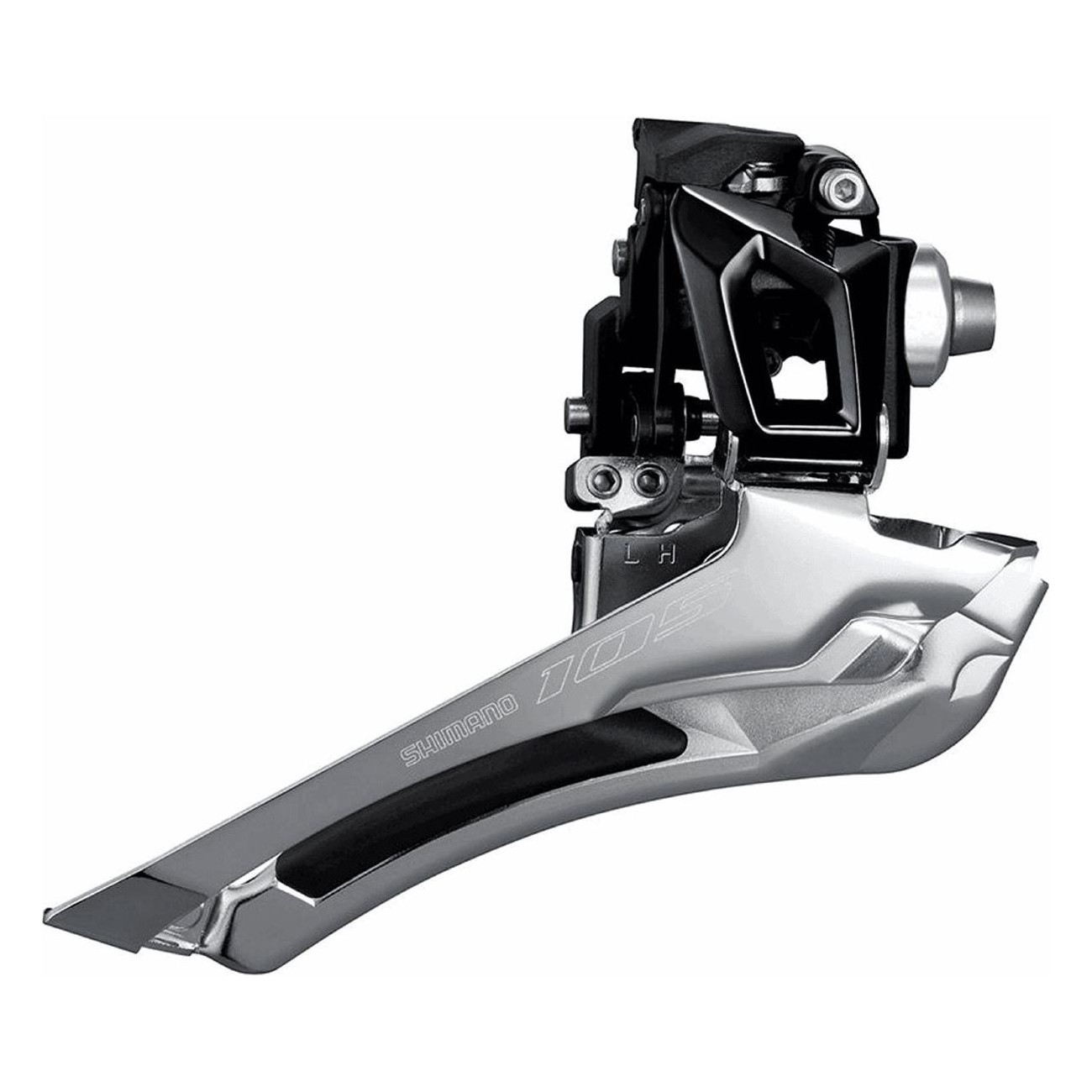 Shimano 105 R7000 2x11V Derailleur, Weld-On, Downpull, Black/Silver - 1