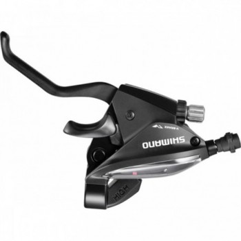 Shimano ST-EF500-L Left Combined Lever 3 Speed Black for V-Brake - 1