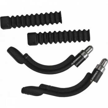 Kit de Tubos de Freno V-brake de Nylon Negro - 2 Piezas ASHIMA - 1