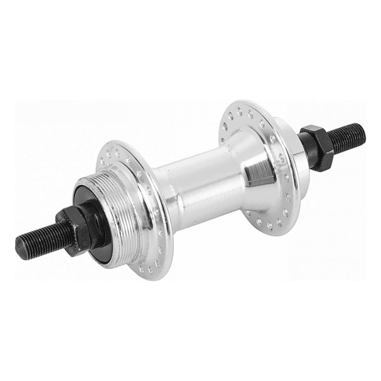 Rear Hub 36 Holes Silver 1 Speed with 3/8 Ball Bearings - 1