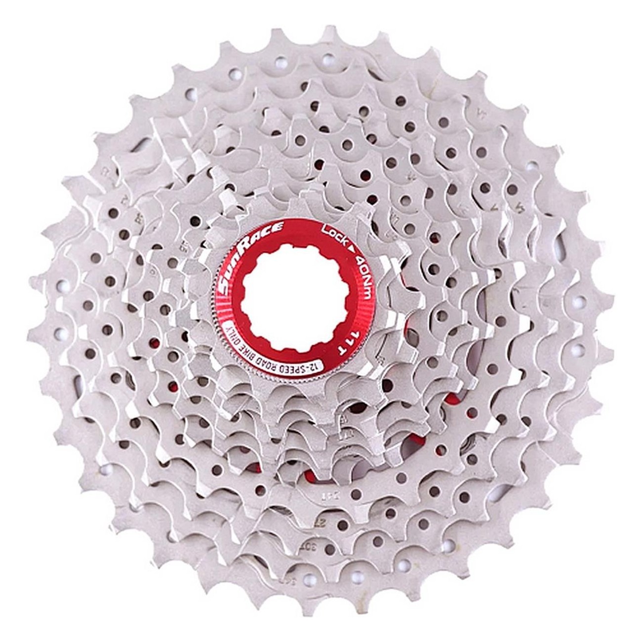 Paquete de piñones cassette RZ800 12v 11-34 Dientes Plata para Bicicleta de Corsa - 1